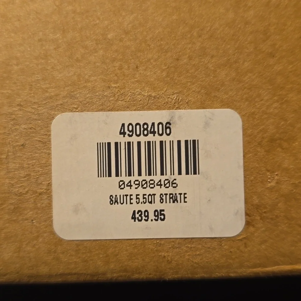 Cristel Stainless Steel Strate Rem Saute 5.5 Qt. + Lid, Retail Price $439.95US